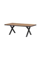 Garcia Outdoor - Esstisch rechteckig - schwarz/Aluminum - Outdoor - Esstische (rechteckig) - ALVAHOME