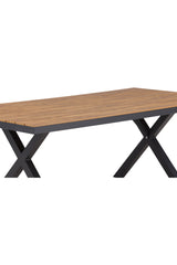 Garcia Outdoor - Esstisch rechteckig - schwarz/Aluminum - Outdoor - Esstische (rechteckig) - ALVAHOME