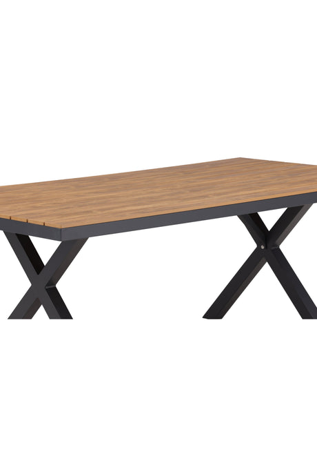 Garcia Outdoor - Esstisch rechteckig - schwarz/Aluminum - Outdoor - Esstische (rechteckig) - ALVAHOME