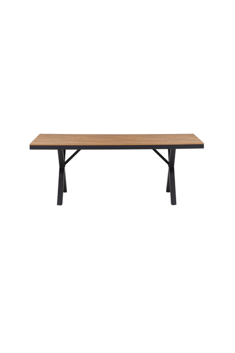 Garcia Outdoor - Esstisch rechteckig - schwarz/Aluminum - Outdoor - Esstische (rechteckig) - ALVAHOME