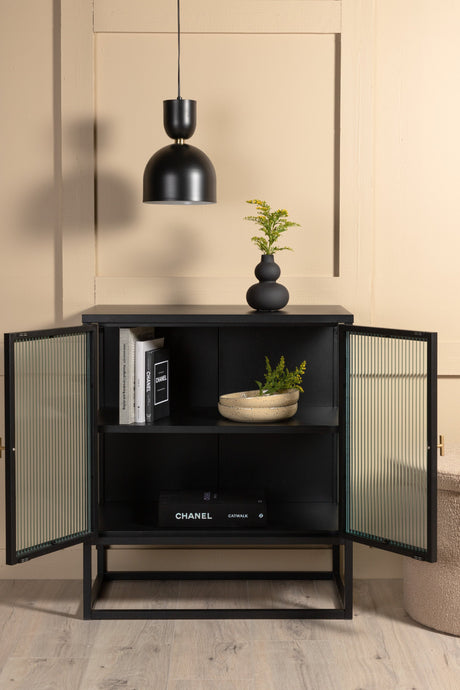 Garis Schrank - schwarz/Stahl - Schränke - ALVAHOME