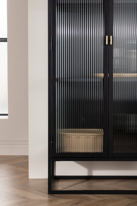 Garis Schrank - schwarz/Stahl - Schränke - ALVAHOME