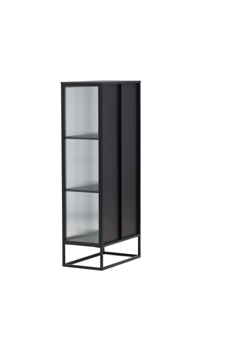 Garis Schrank - schwarz/Stahl - Schränke - ALVAHOME