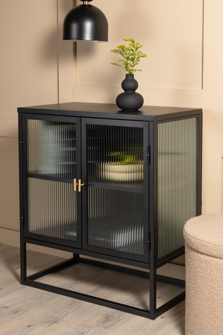 Garis Schrank - schwarz/Stahl - Schränke - ALVAHOME