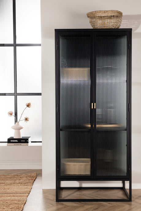 Garis Schrank - schwarz/Stahl - Schränke - ALVAHOME