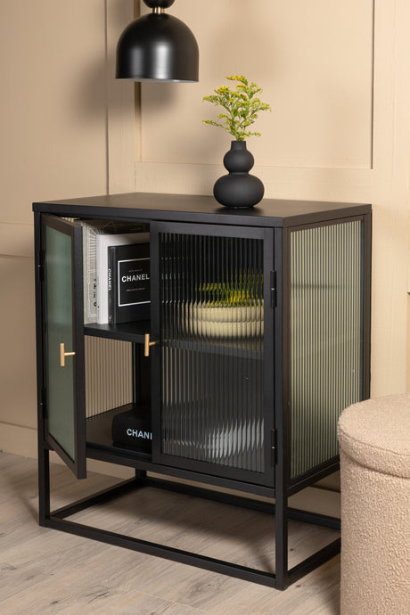 Garis Schrank - schwarz/Stahl - Schränke - ALVAHOME