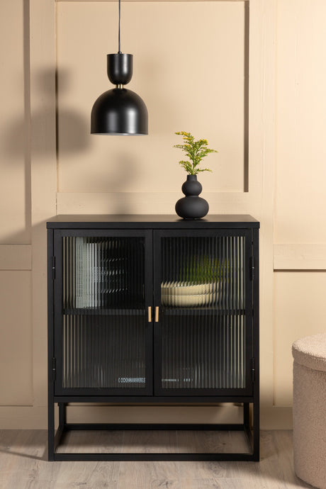 Garis Schrank - schwarz/Stahl - Schränke - ALVAHOME
