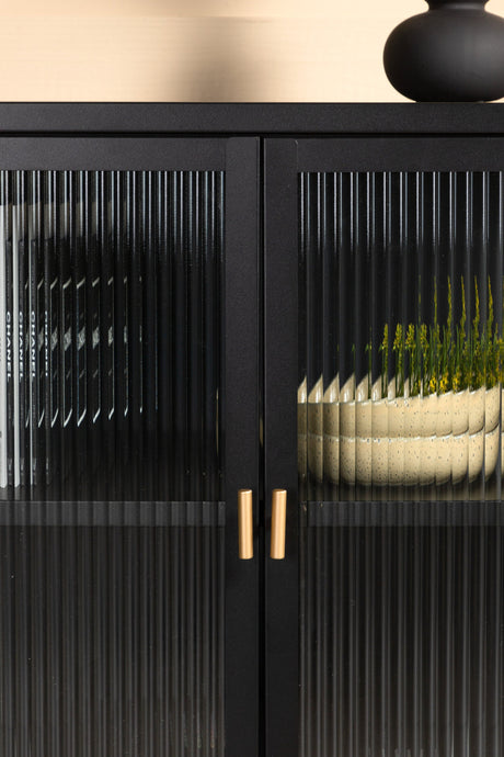 Garis Schrank - schwarz/Stahl - Schränke - ALVAHOME