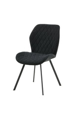 Gemma Esszimmerstuhl - schwarz/Polyester - Essstühle - ALVAHOME