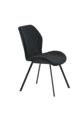 Gemma Esszimmerstuhl - schwarz/Polyester - Essstühle - ALVAHOME