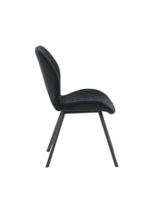 Gemma Esszimmerstuhl - schwarz/Polyester - Essstühle - ALVAHOME