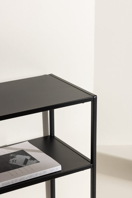 Georgetown Beistelltisch - schwarz/Stahl - Beistelltische - ALVAHOME