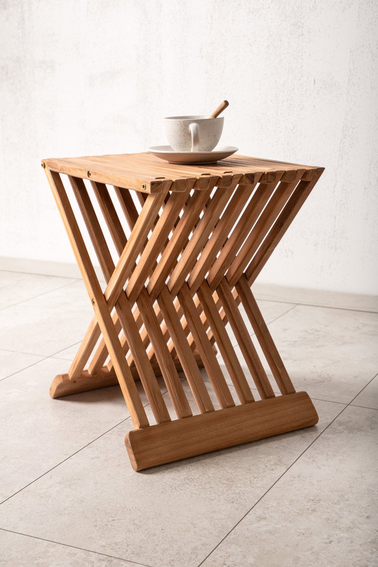 Ghana Outdoor - Beistelltisch - natur/Teak - Outdoor - Beistelltische - ALVAHOME