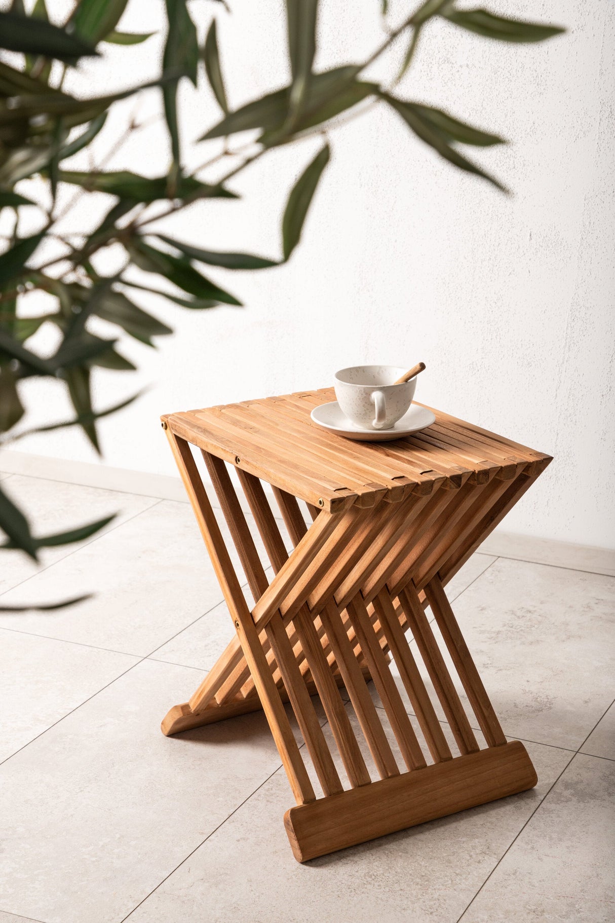Ghana Outdoor - Beistelltisch - natur/Teak - Outdoor - Beistelltische - ALVAHOME