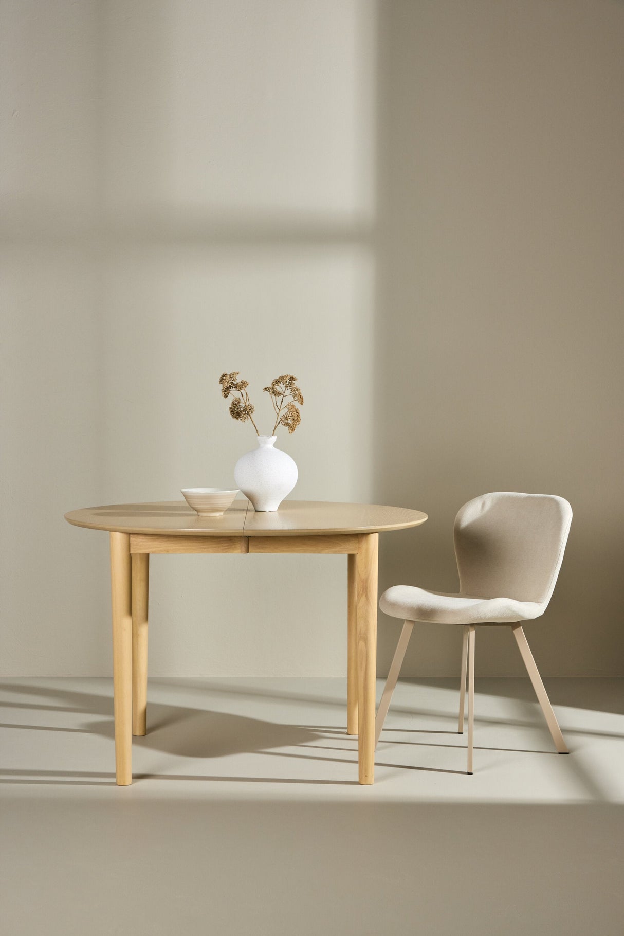Gilda runder Esstisch - white - wash/MDF - Runde Esstische - ALVAHOME