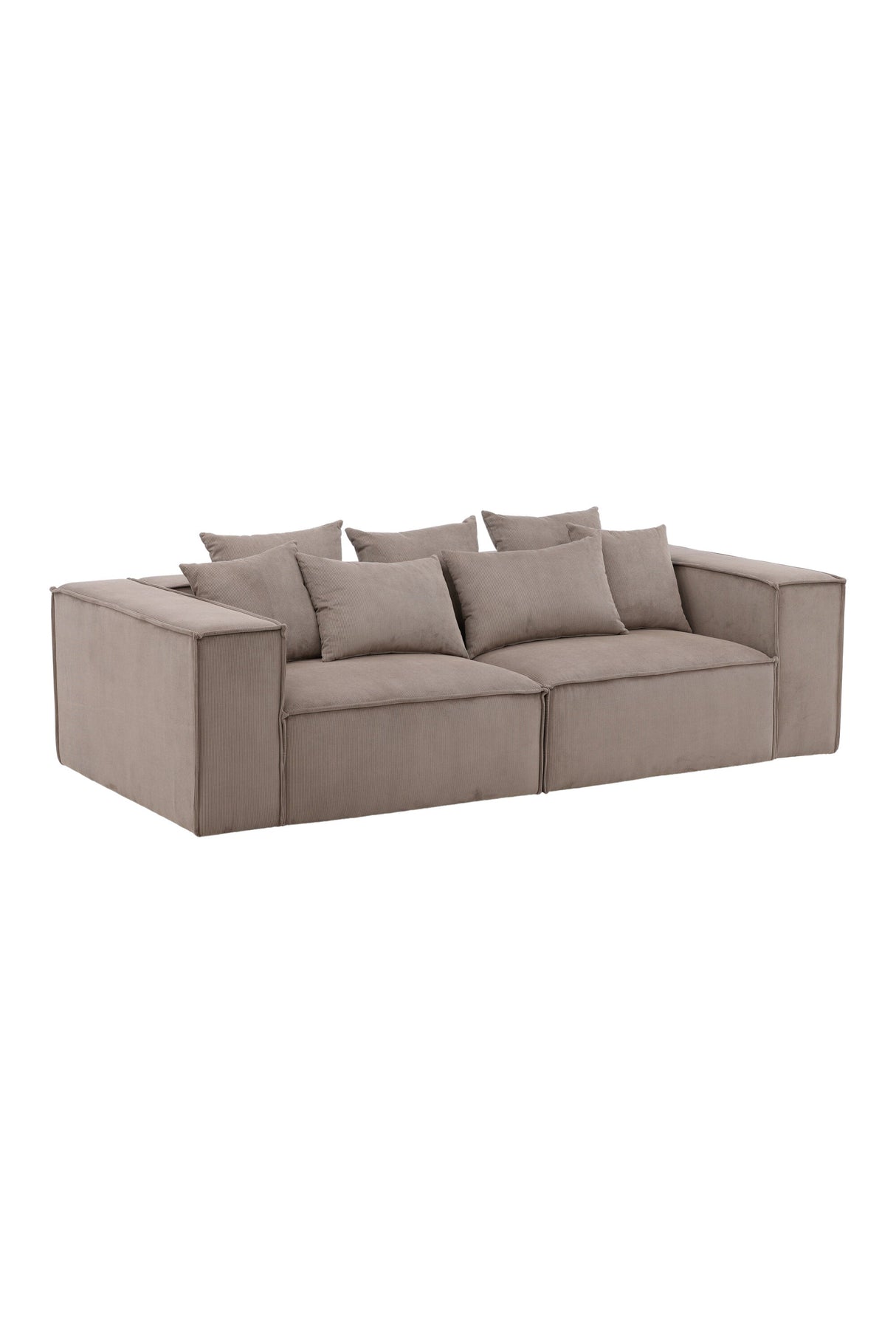 Gillholmen 3 - Sitzer Sofa - braun/Polyester - 3 - Sitzer Sofas - ALVAHOME
