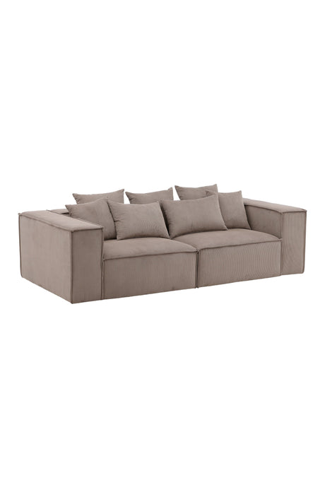 Gillholmen 3 - Sitzer Sofa - braun/Polyester - 3 - Sitzer Sofas - ALVAHOME