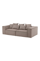 Gillholmen 3 - Sitzer Sofa - braun/Polyester - 3 - Sitzer Sofas - ALVAHOME