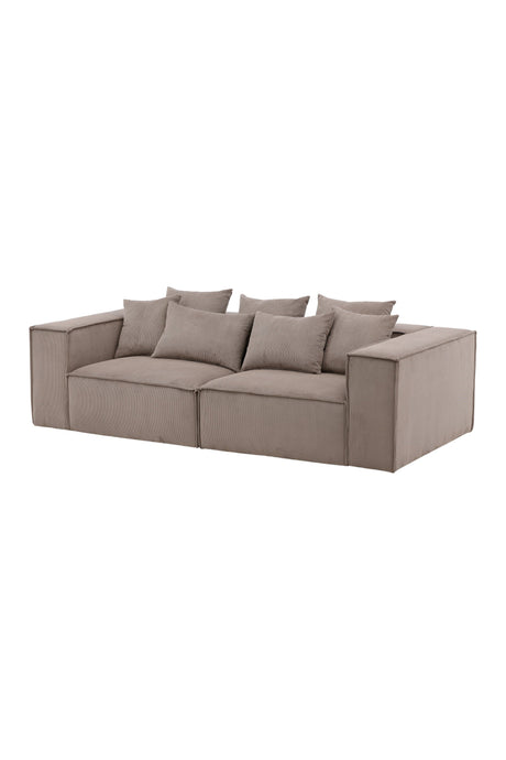 Gillholmen 3 - Sitzer Sofa - braun/Polyester - 3 - Sitzer Sofas - ALVAHOME