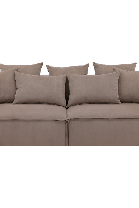 Gillholmen 3 - Sitzer Sofa - braun/Polyester - 3 - Sitzer Sofas - ALVAHOME