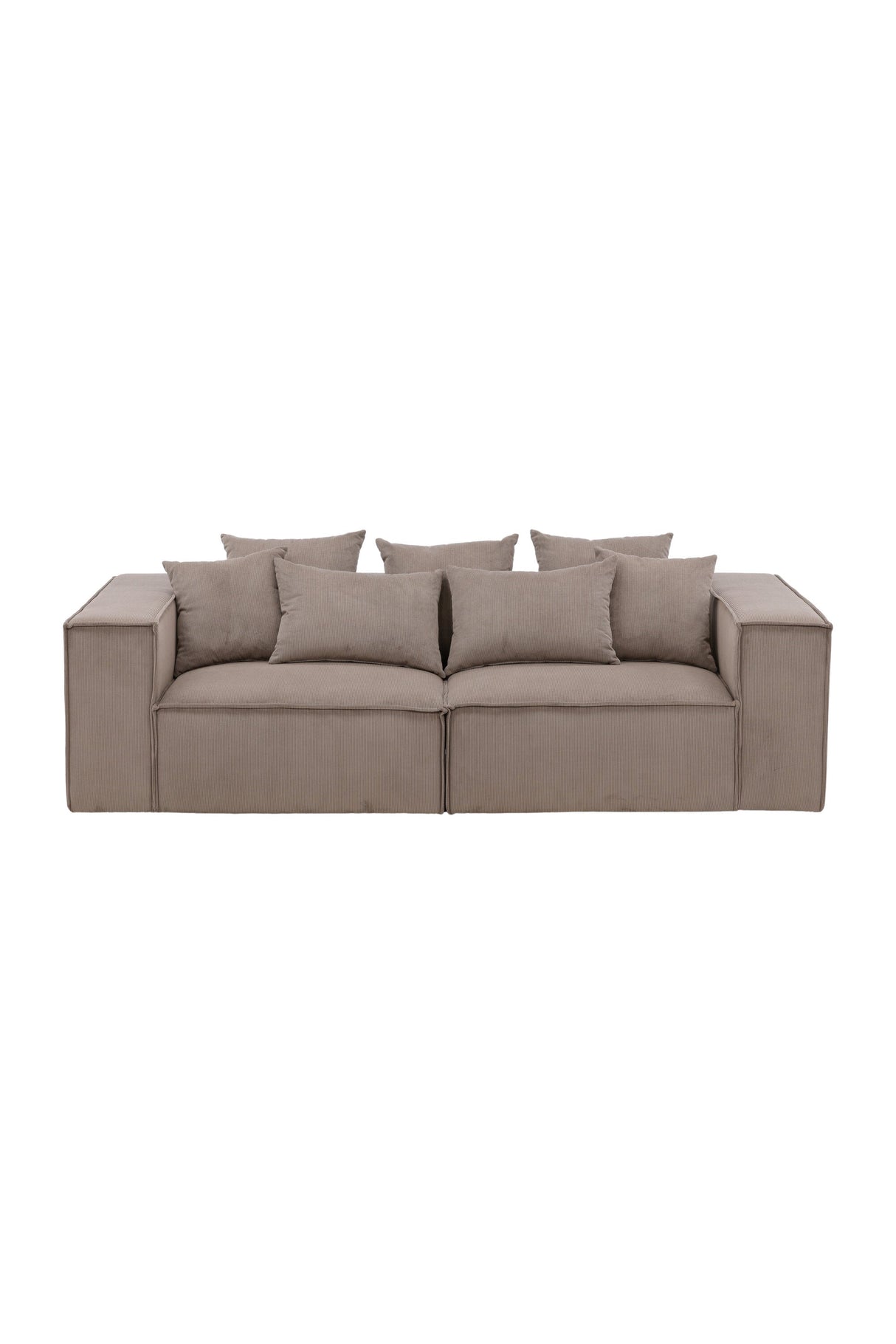 Gillholmen 3 - Sitzer Sofa - braun/Polyester - 3 - Sitzer Sofas - ALVAHOME