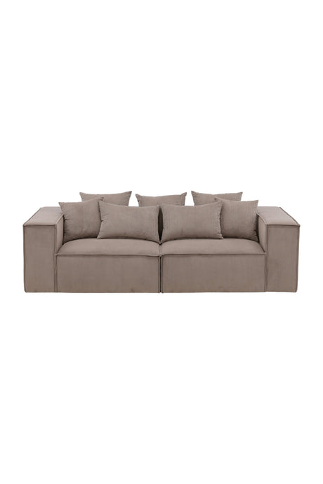 Gillholmen 3 - Sitzer Sofa - braun/Polyester - 3 - Sitzer Sofas - ALVAHOME