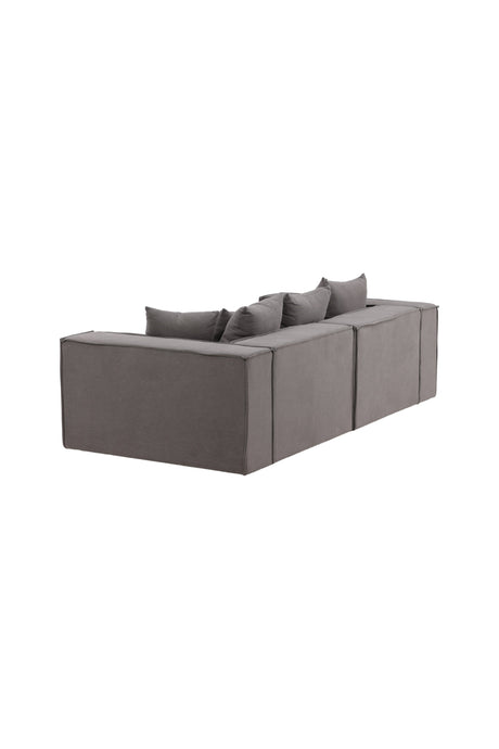 Gillholmen 3 - Sitzer Sofa - grau/Polyester - Leinen - 3 - Sitzer Sofas - ALVAHOME