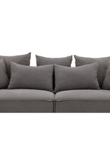 Gillholmen 3 - Sitzer Sofa - grau/Polyester - Leinen - 3 - Sitzer Sofas - ALVAHOME