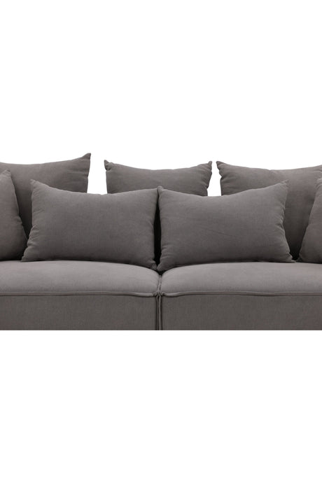 Gillholmen 3 - Sitzer Sofa - grau/Polyester - Leinen - 3 - Sitzer Sofas - ALVAHOME