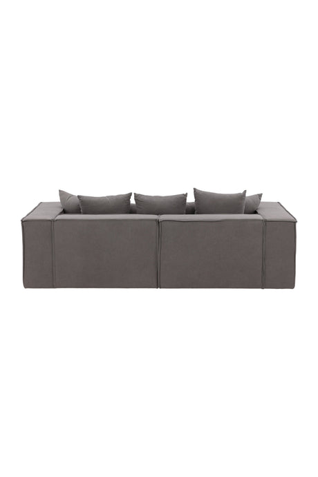 Gillholmen 3 - Sitzer Sofa - grau/Polyester - Leinen - 3 - Sitzer Sofas - ALVAHOME