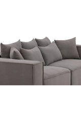 Gillholmen 3 - Sitzer Sofa - grau/Polyester - Leinen - 3 - Sitzer Sofas - ALVAHOME