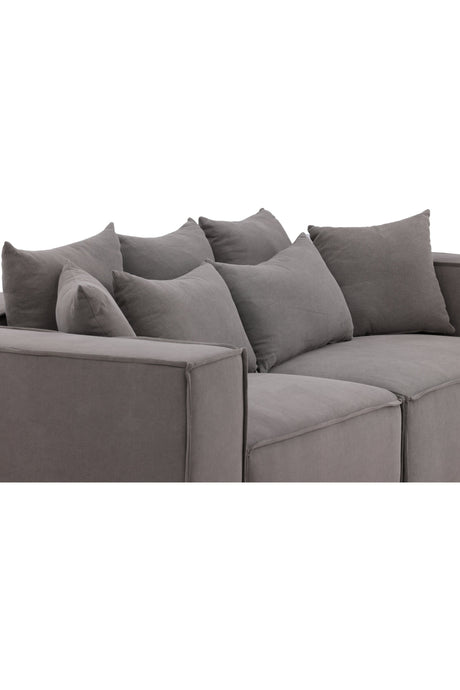 Gillholmen 3 - Sitzer Sofa - grau/Polyester - Leinen - 3 - Sitzer Sofas - ALVAHOME