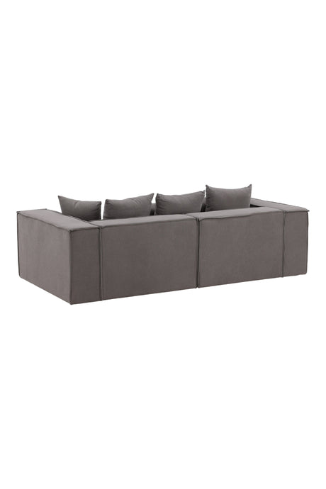 Gillholmen 3 - Sitzer Sofa - grau/Polyester - Leinen - 3 - Sitzer Sofas - ALVAHOME