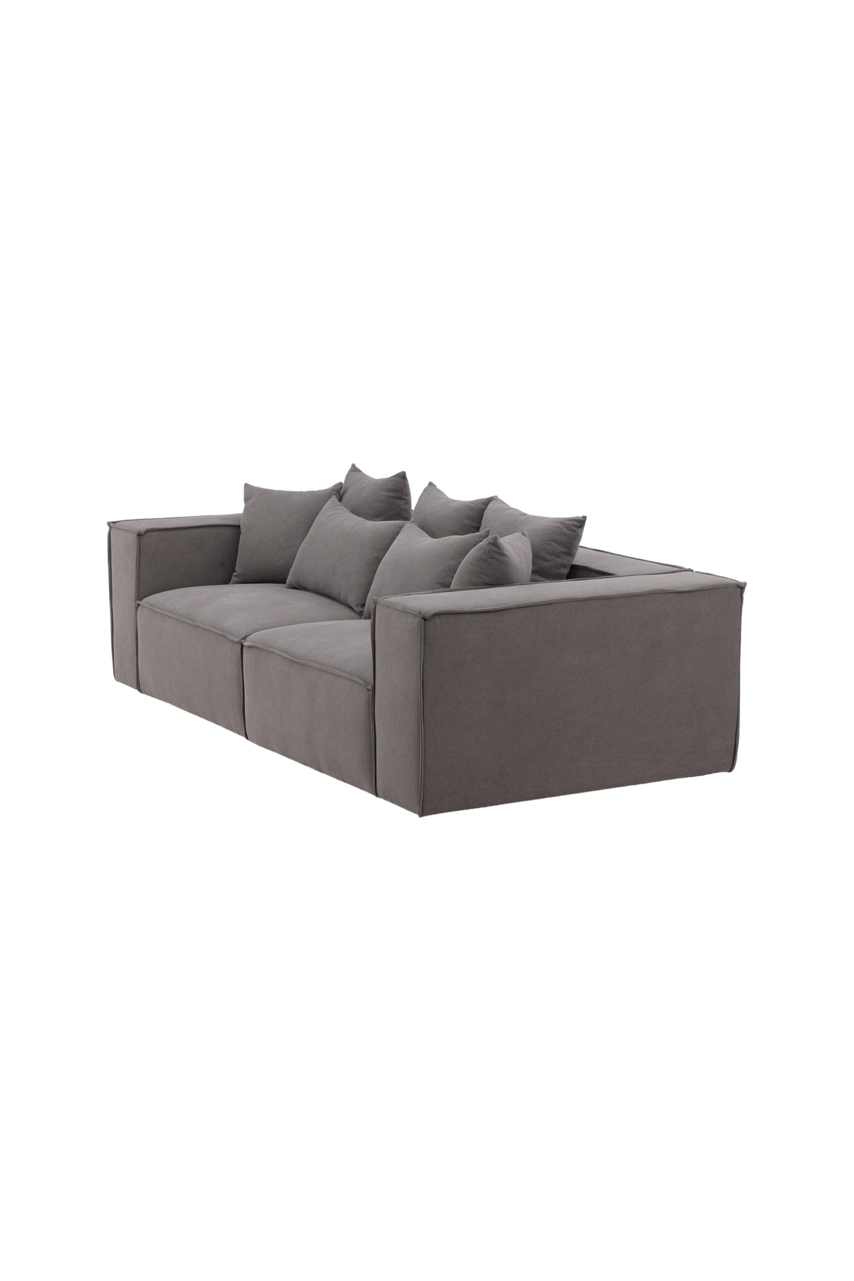 Gillholmen 3 - Sitzer Sofa - grau/Polyester - Leinen - 3 - Sitzer Sofas - ALVAHOME