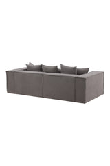 Gillholmen 3 - Sitzer Sofa - grau/Polyester - Leinen - 3 - Sitzer Sofas - ALVAHOME