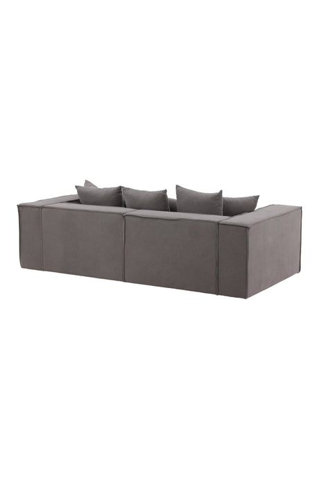 Gillholmen 3 - Sitzer Sofa - grau/Polyester - Leinen - 3 - Sitzer Sofas - ALVAHOME