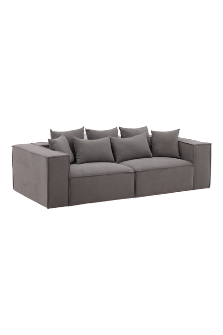 Gillholmen 3 - Sitzer Sofa - grau/Polyester - Leinen - 3 - Sitzer Sofas - ALVAHOME
