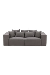 Gillholmen 3 - Sitzer Sofa - grau/Polyester - Leinen - 3 - Sitzer Sofas - ALVAHOME