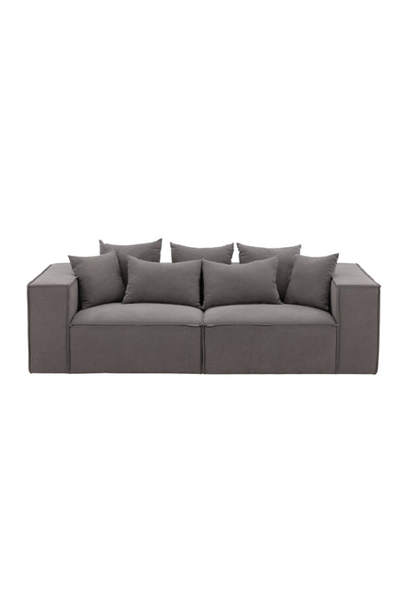 Gillholmen 3 - Sitzer Sofa - grau/Polyester - Leinen - 3 - Sitzer Sofas - ALVAHOME