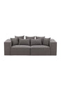 Gillholmen 3 - Sitzer Sofa - grau/Polyester - Leinen - 3 - Sitzer Sofas - ALVAHOME