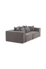 Gillholmen 3 - Sitzer Sofa - grau/Polyester - Leinen - 3 - Sitzer Sofas - ALVAHOME
