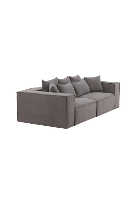 Gillholmen 3 - Sitzer Sofa - grau/Polyester - Leinen - 3 - Sitzer Sofas - ALVAHOME