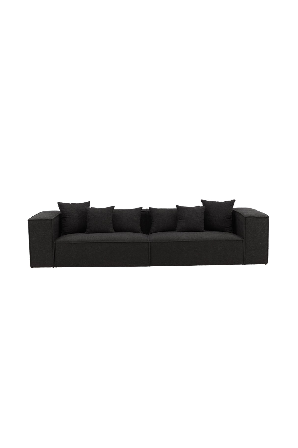 Gillholmen 3 - Sitzer Sofa - schwarz/Bouclé - 3 - Sitzer Sofas - ALVAHOME