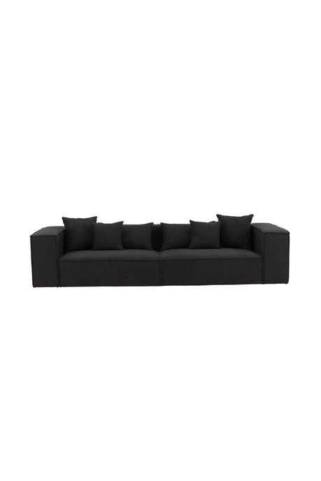 Gillholmen 3 - Sitzer Sofa - schwarz/Bouclé - 3 - Sitzer Sofas - ALVAHOME