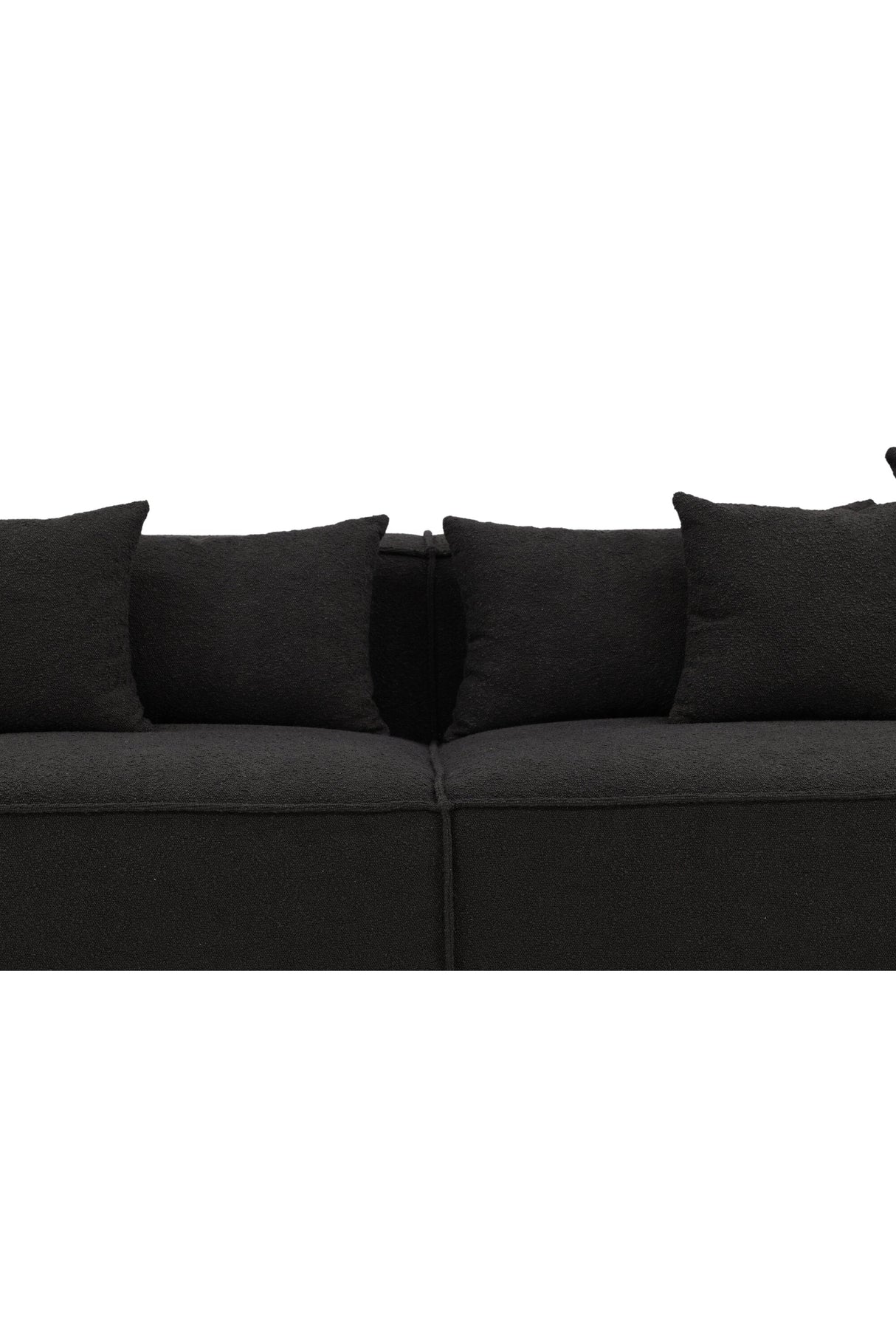 Gillholmen 3 - Sitzer Sofa - schwarz/Bouclé - 3 - Sitzer Sofas - ALVAHOME