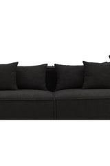 Gillholmen 3 - Sitzer Sofa - schwarz/Bouclé - 3 - Sitzer Sofas - ALVAHOME