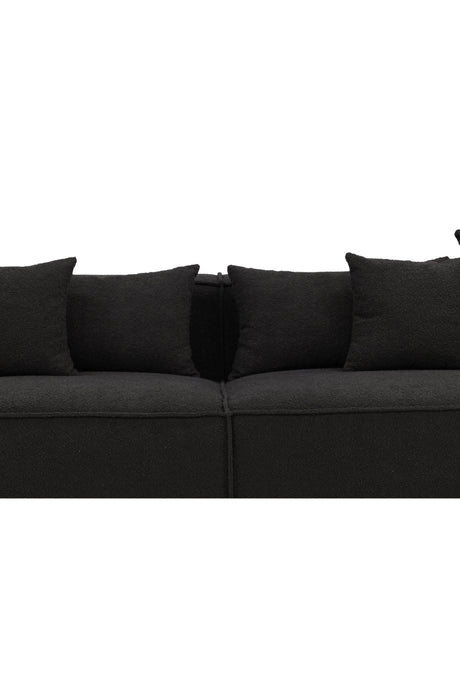 Gillholmen 3 - Sitzer Sofa - schwarz/Bouclé - 3 - Sitzer Sofas - ALVAHOME