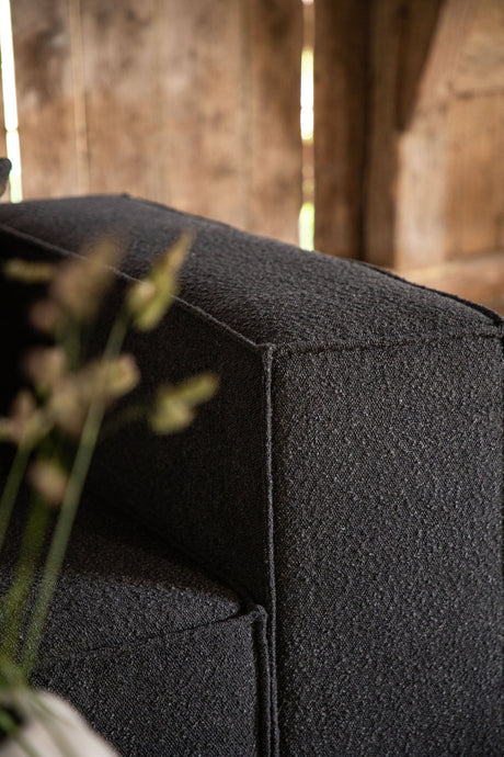 Gillholmen 3 - Sitzer Sofa - schwarz/Bouclé - 3 - Sitzer Sofas - ALVAHOME