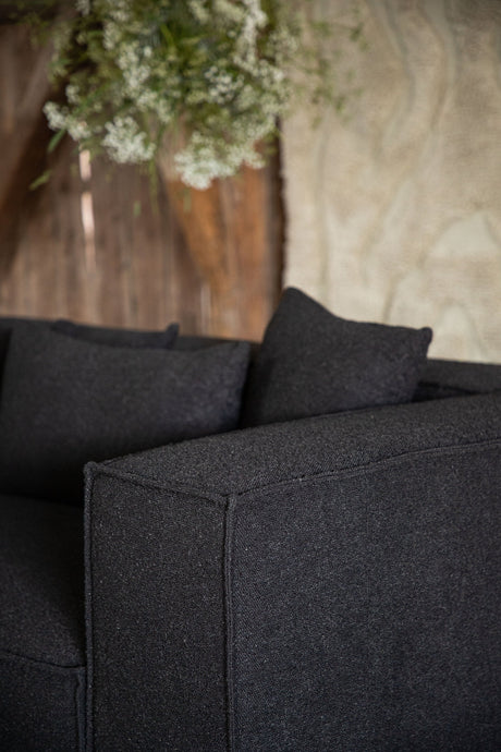 Gillholmen 3 - Sitzer Sofa - schwarz/Bouclé - 3 - Sitzer Sofas - ALVAHOME