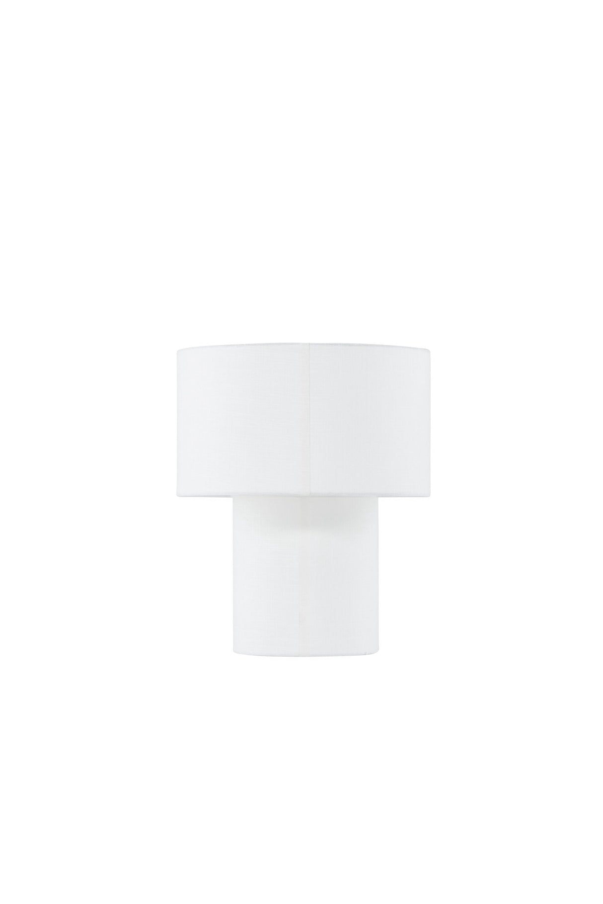 Globia Tischlampe - weiß/Polyester - Leinen - Tischlampen - ALVAHOME
